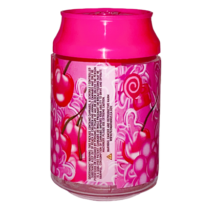 3.5g Plastic Soda Can Jar - Cherry Bubble Gum Bombon (12 Count)