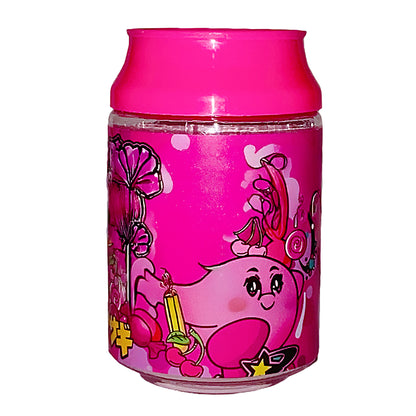 (12 Count) – 3.5 Size Plastic Storage Jars | 10 Color Styles (1-10)