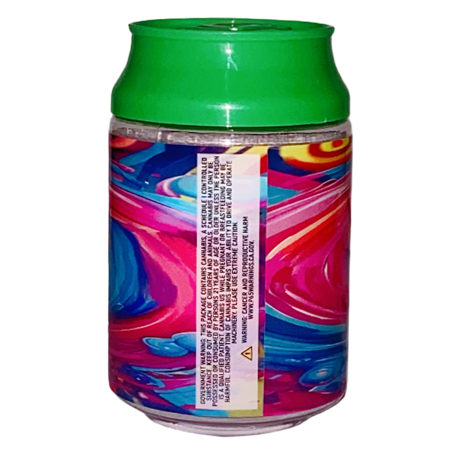 3.5g Plastic Soda Can Jar - High Tolerance Swirlz (12 Count)
