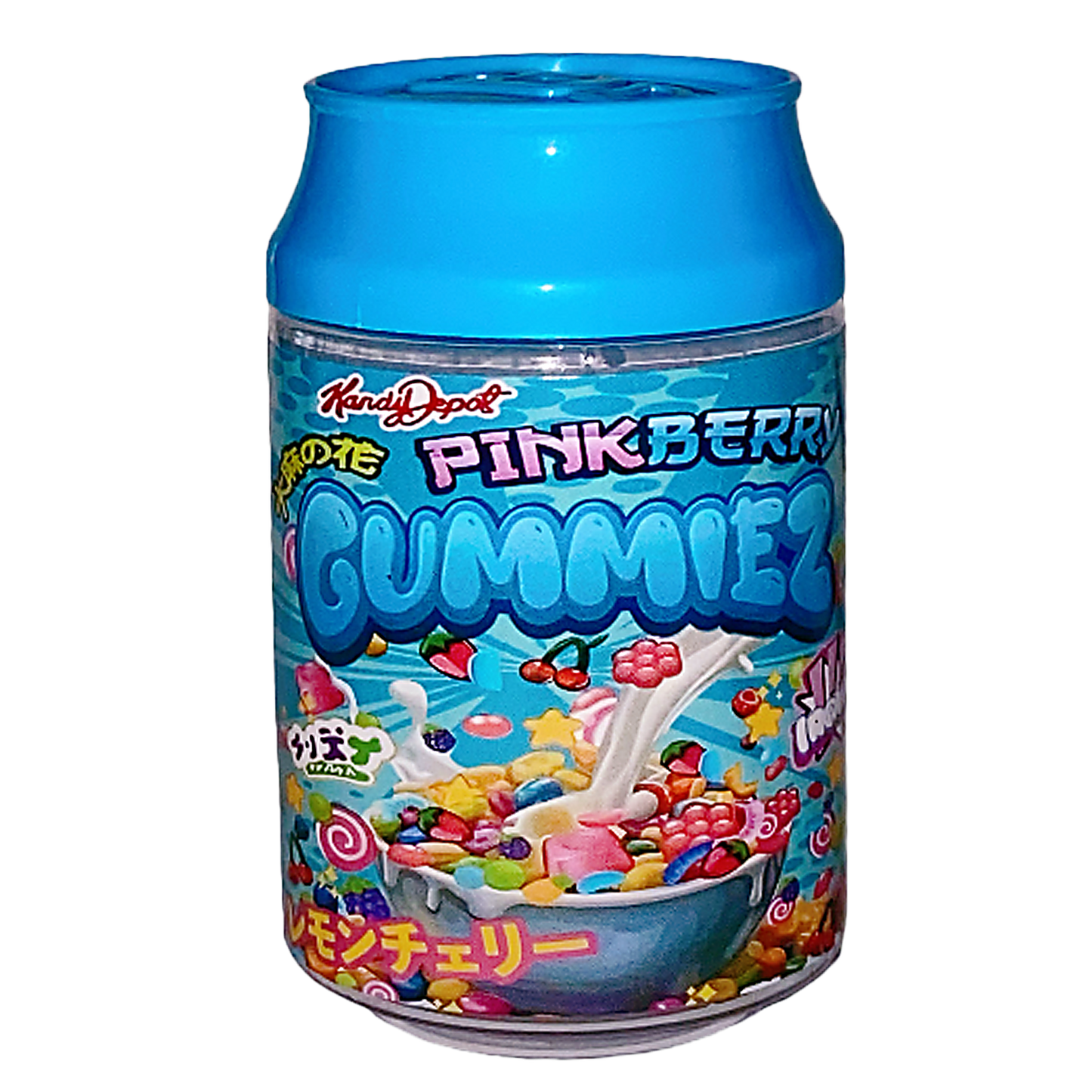 3.5g Plastic Soda Can Jar - Pinkberry Gummiez (12 Count)