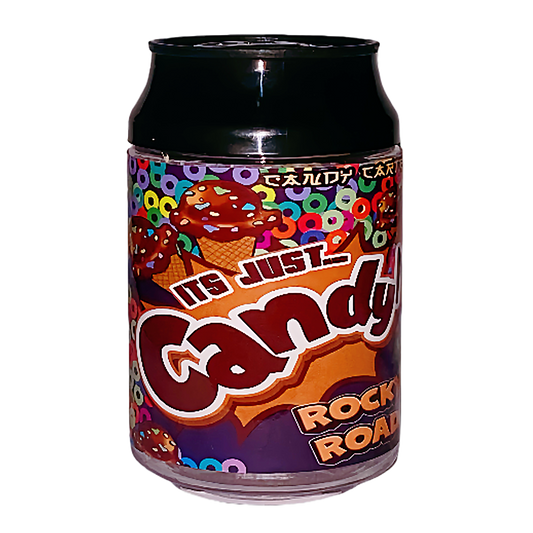 3.5g Plastic Soda Can Jar - It's Just Candy Rocky Road (12 Count)