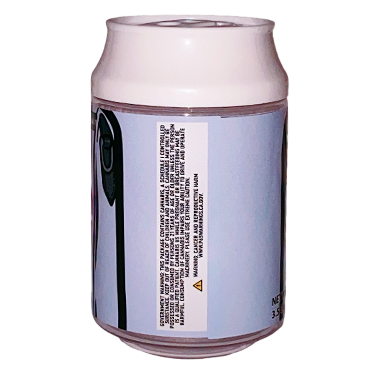 3.5g Plastic Soda Can Jar - White Supreme LatoPop (12 Count)