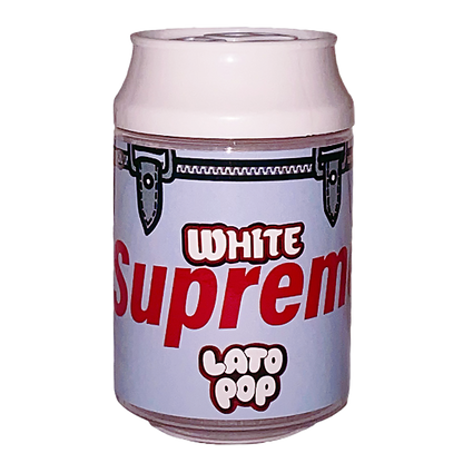 (12 Count) – White S LatoPop 3.5 Size Plastic Jar