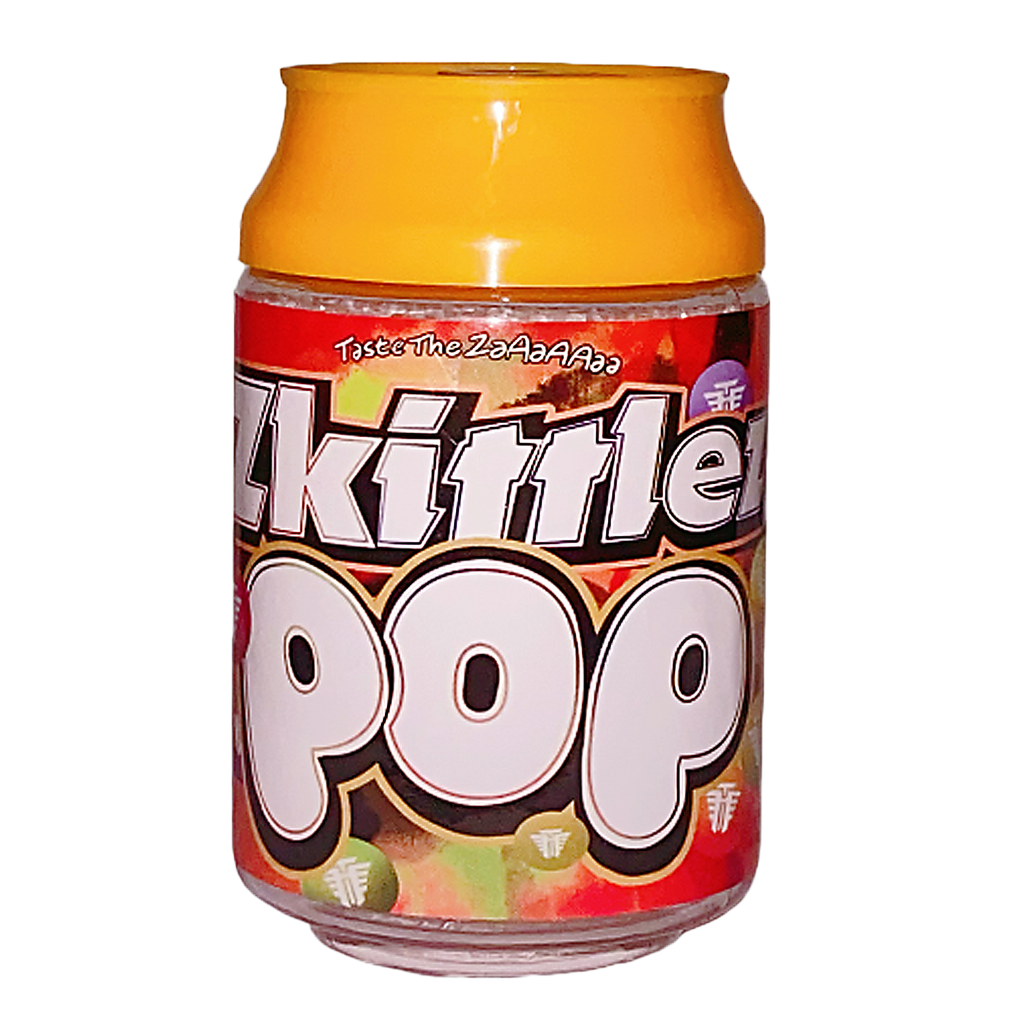 3.5g Plastic Soda Can Jar - Zkittlez Pop (12 Count)