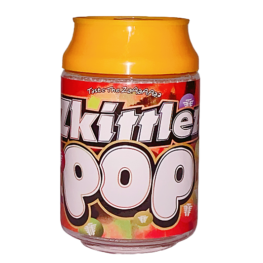 3.5g Plastic Soda Can Jar - Zkittlez Pop (12 Count)