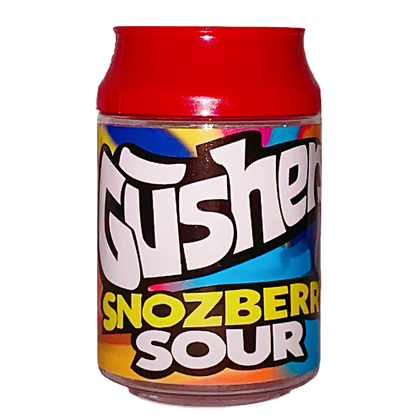 3.5g Plastic Soda Can Jar - Gushers Snozberry Sour (12 Count)