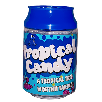 3.5g Plastic Soda Can Jar - Tropical Candy (12 Count)