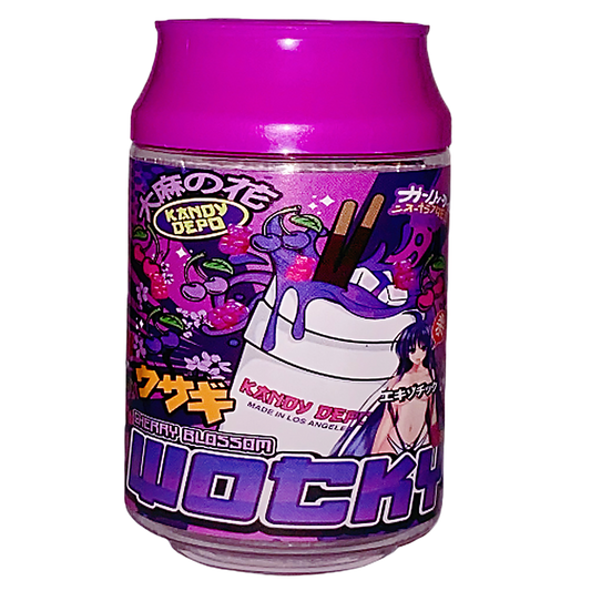 3.5g Plastic Soda Can Jar - Cherry Blossom Wocky (12 Count)