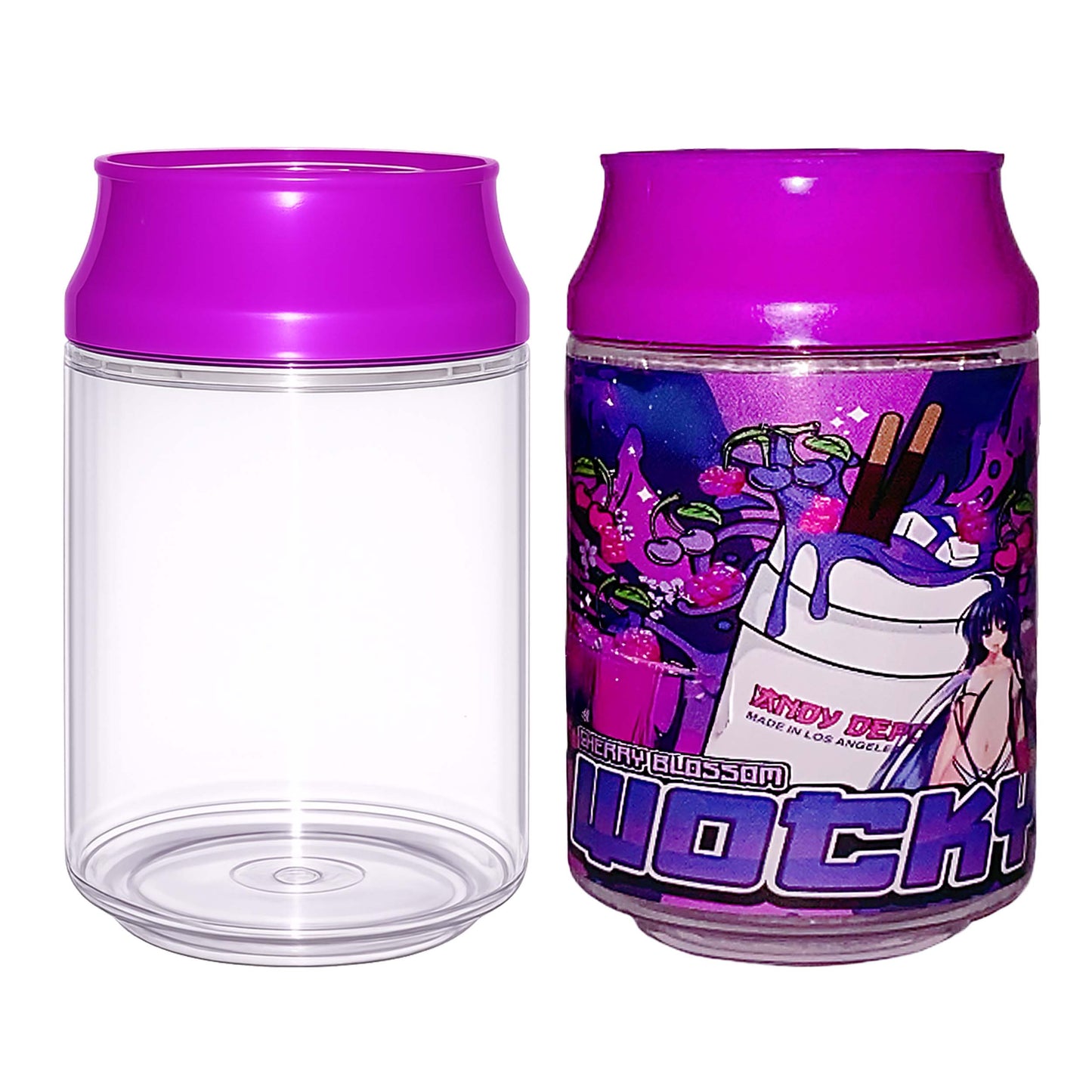 (12 Count) Clear Soda Can Style Storage Containers with Lids – Reusable Decorative Organizer Set