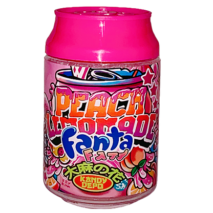 3.5g Plastic Soda Can Jar - Peach Lemonade Fanta (12 Count)