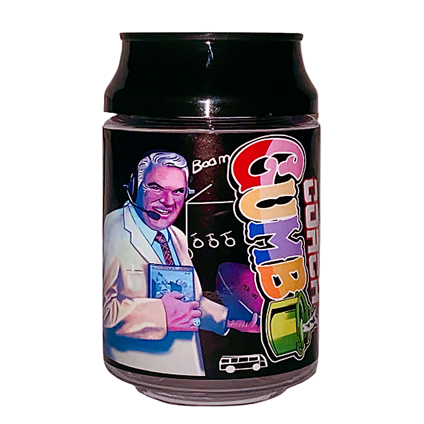 3.5g Plastic Soda Can Jar - Coach Gumbo (12 Count)