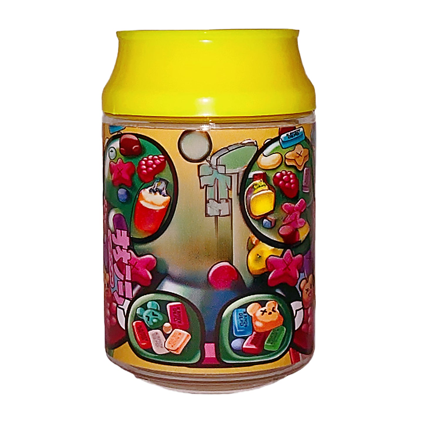 (12 Count) – 3.5 Size Plastic Storage Jar | 54 Color Styles