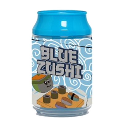 (12 Count) – Blue Zushi 3.5 Size Plastic Jar