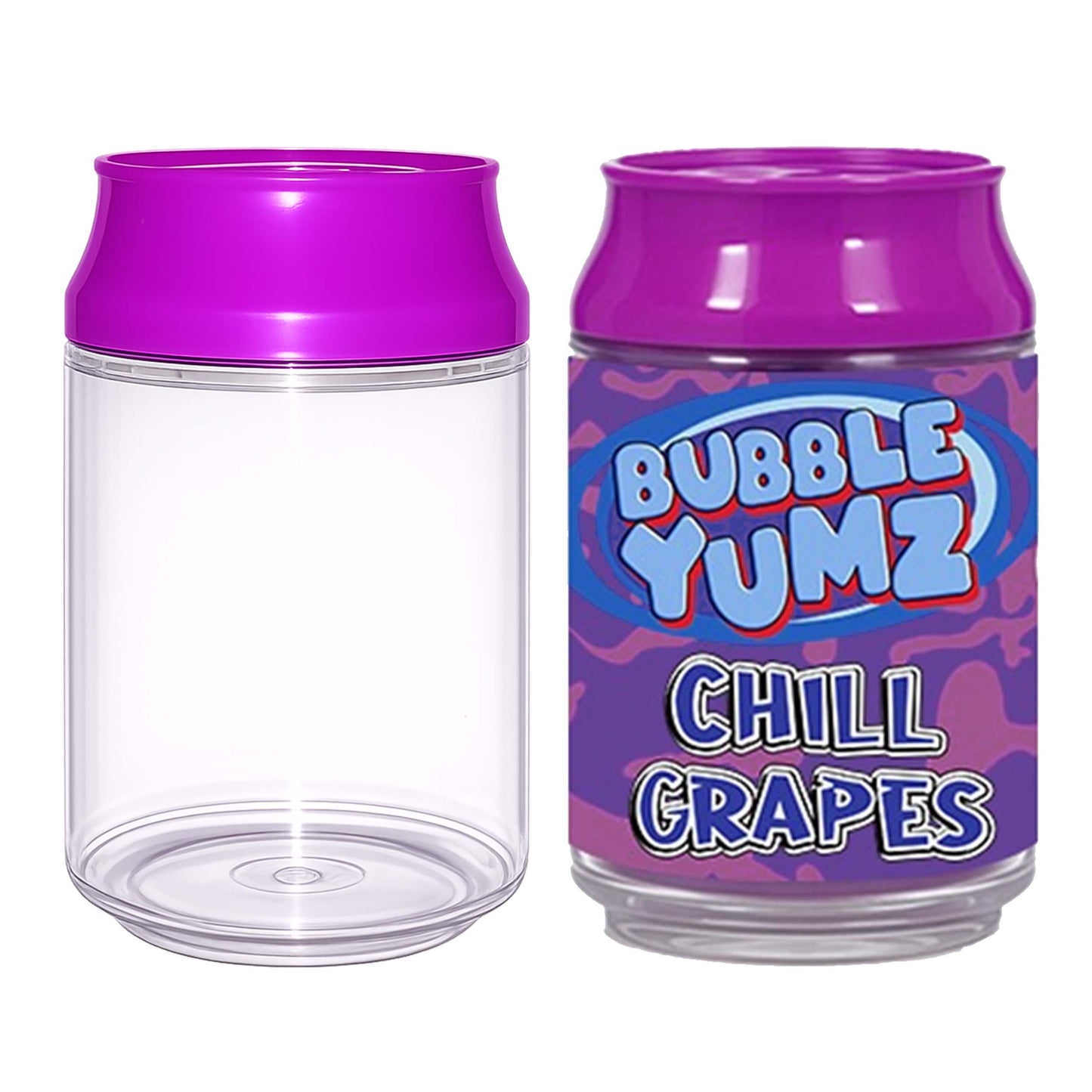 (12 Count) Clear Soda Can Style Storage Containers with Lids – Reusable Decorative Organizer Set