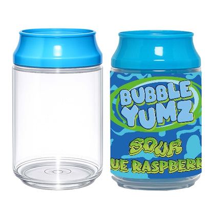 (12 Count) Clear Soda Can Style Storage Containers with Lids – Reusable Decorative Organizer Set