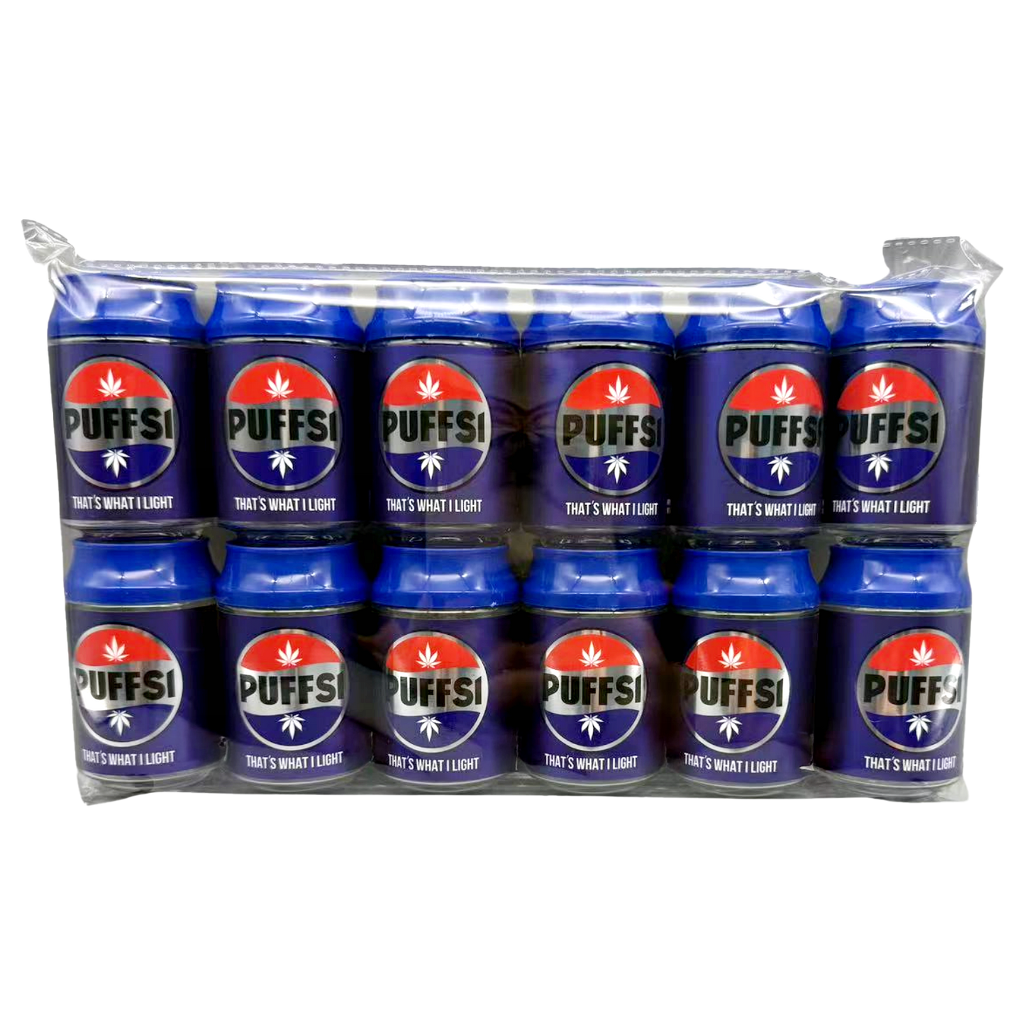 3.5g Plastic Soda Can Jar - Puffsi (12 Count)