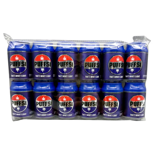 3.5g Plastic Soda Can Jar - Puffsi (12 Count)