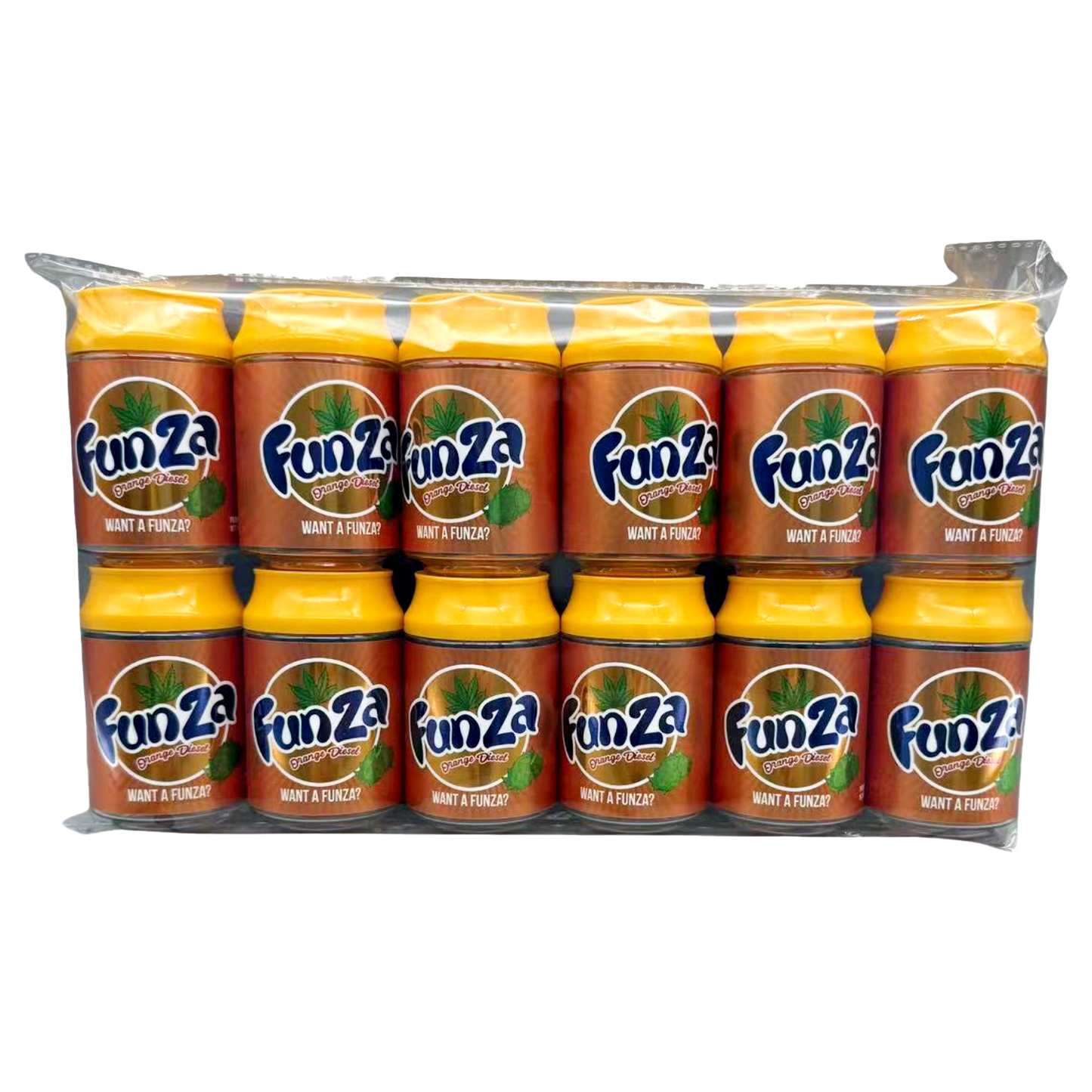 3.5g Plastic Soda Can Jar - FunZa (12 Count)