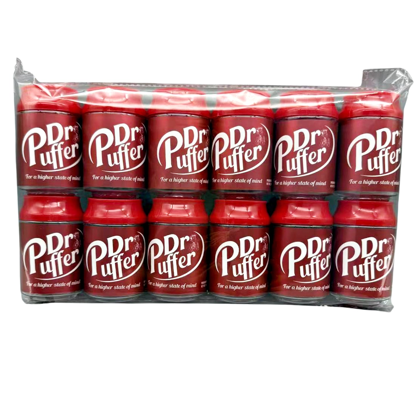 3.5g Plastic Soda Can Jar - Dr Puffer (12 Count)
