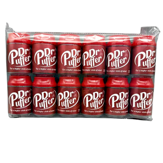 3.5g Plastic Soda Can Jar - Dr Puffer (12 Count)