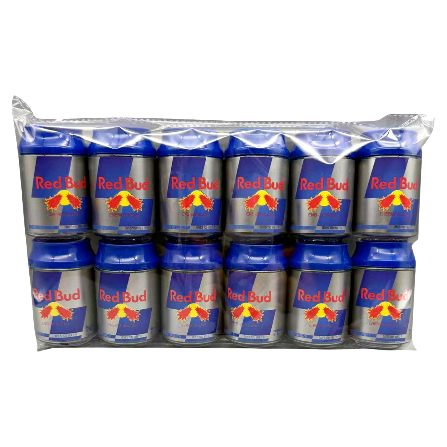 3.5g Plastic Soda Can Jar - Red Bud (12 Count)