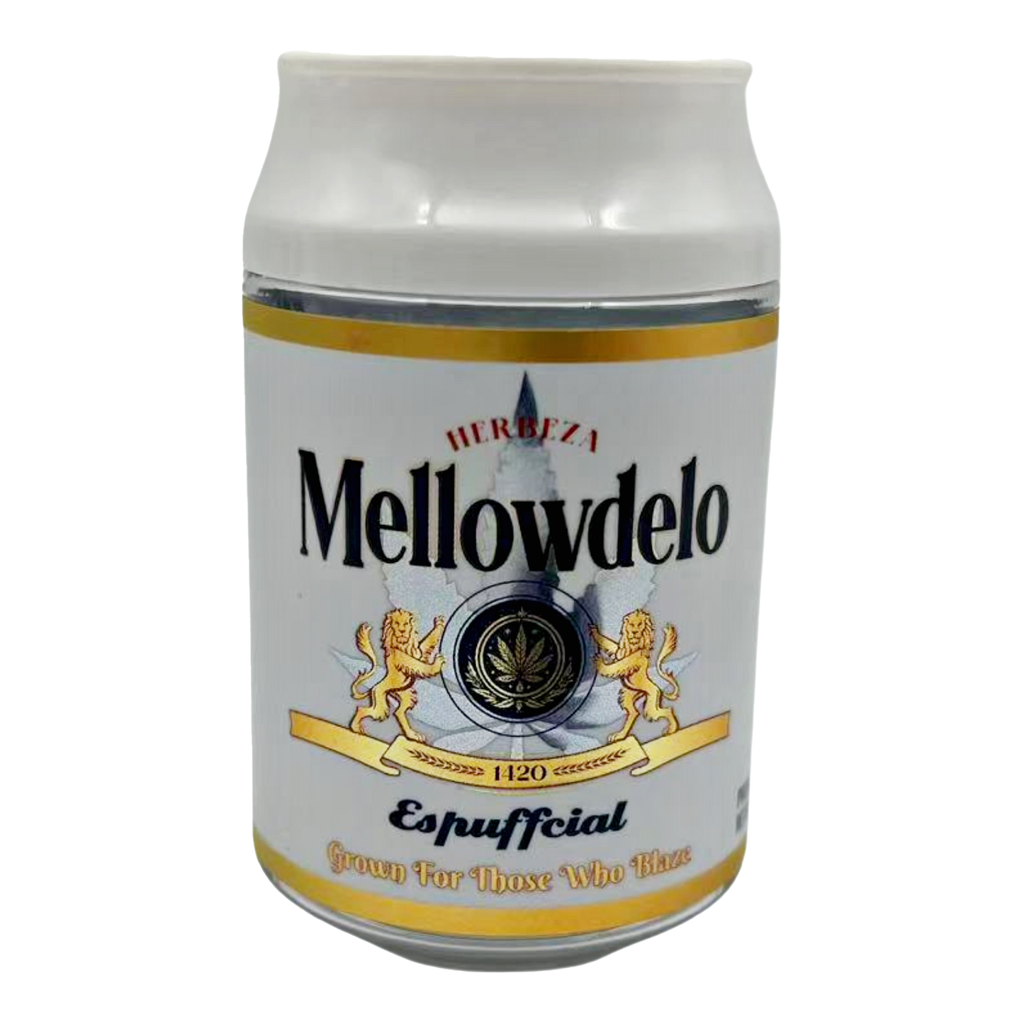 3.5g Plastic Soda Can Jar - Mellowdelo (12 Count)