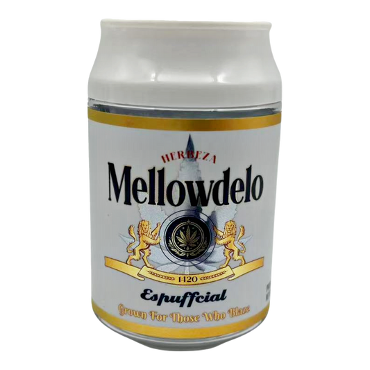 3.5g Plastic Soda Can Jar - Mellowdelo (12 Count)