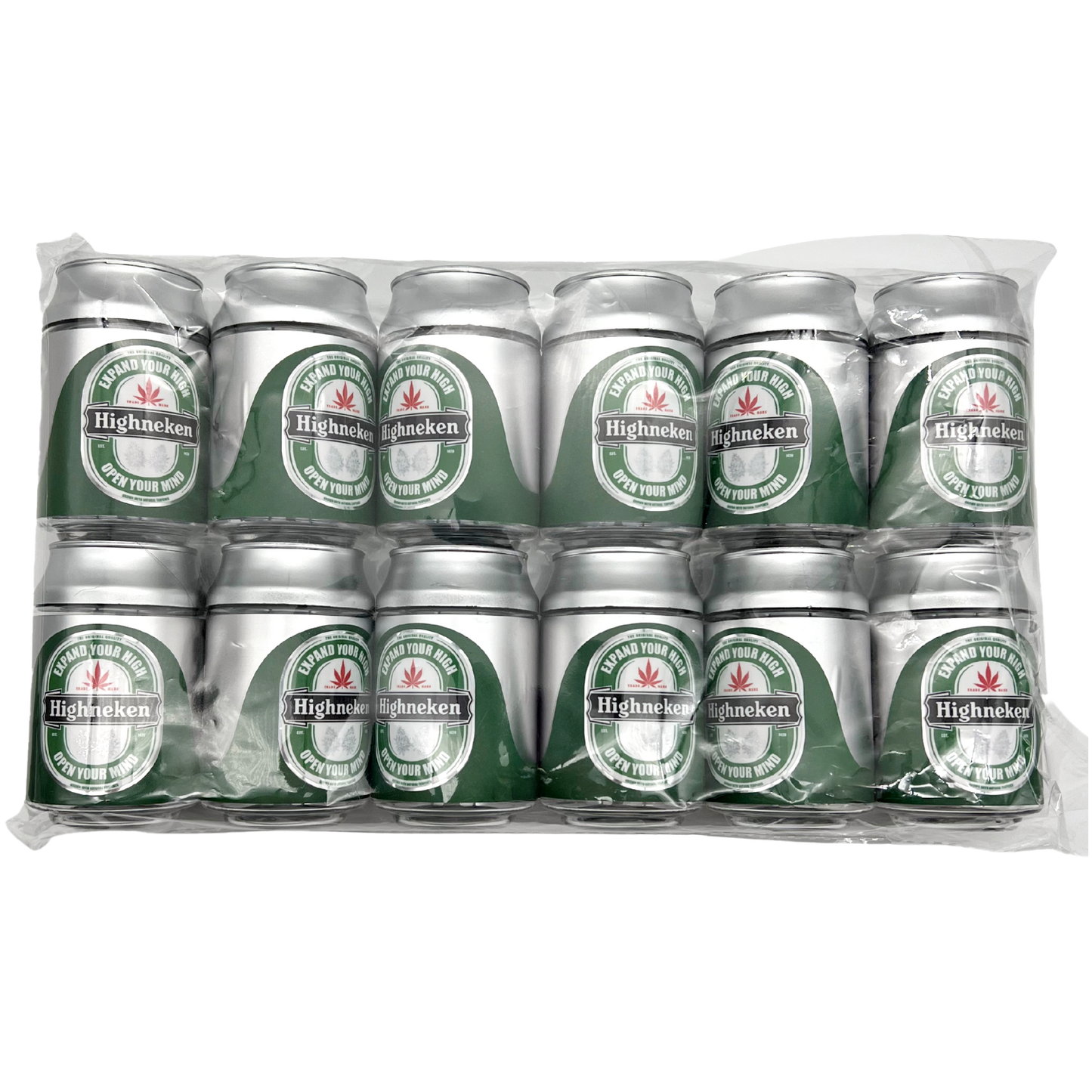 3.5g Plastic Soda Can Jar - Highneken (12 Count)