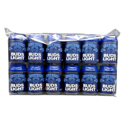 3.5g Plastic Soda Can Jar - Buds Light (12 Count)