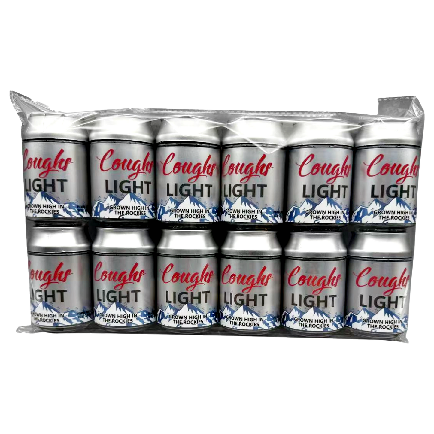 3.5g Plastic Soda Can Jar - Coughs Light (12 Count)