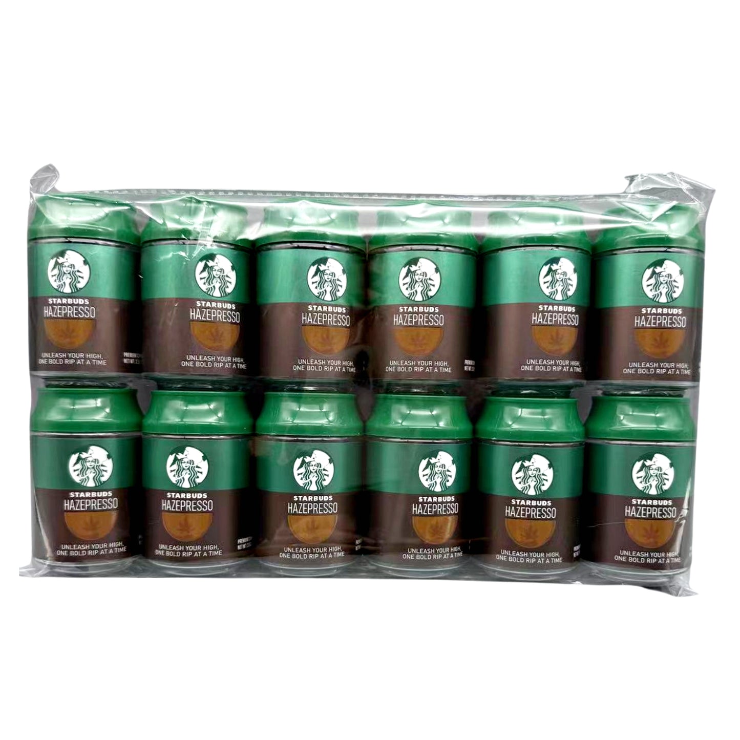 3.5g Plastic Soda Can Jar - Starbuds (12 Count)
