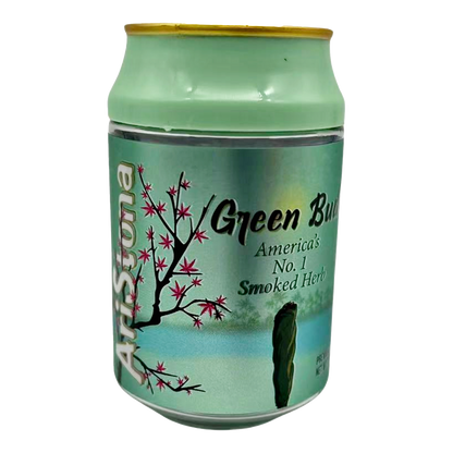 3.5g Plastic Soda Can Jar - Aristona Green Bud (12 Count)