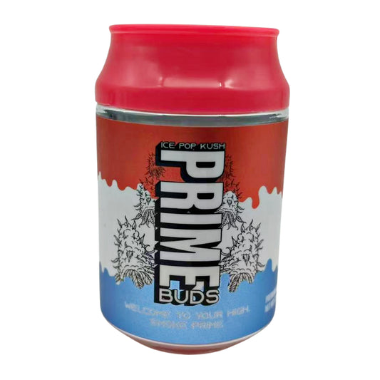 3.5g Plastic Soda Can Jar - Prime Buds (12 Count)