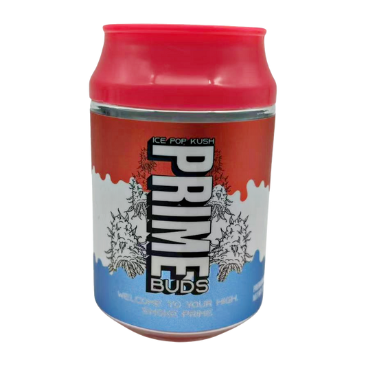 3.5g Plastic Soda Can Jar - Prime Buds (12 Count)