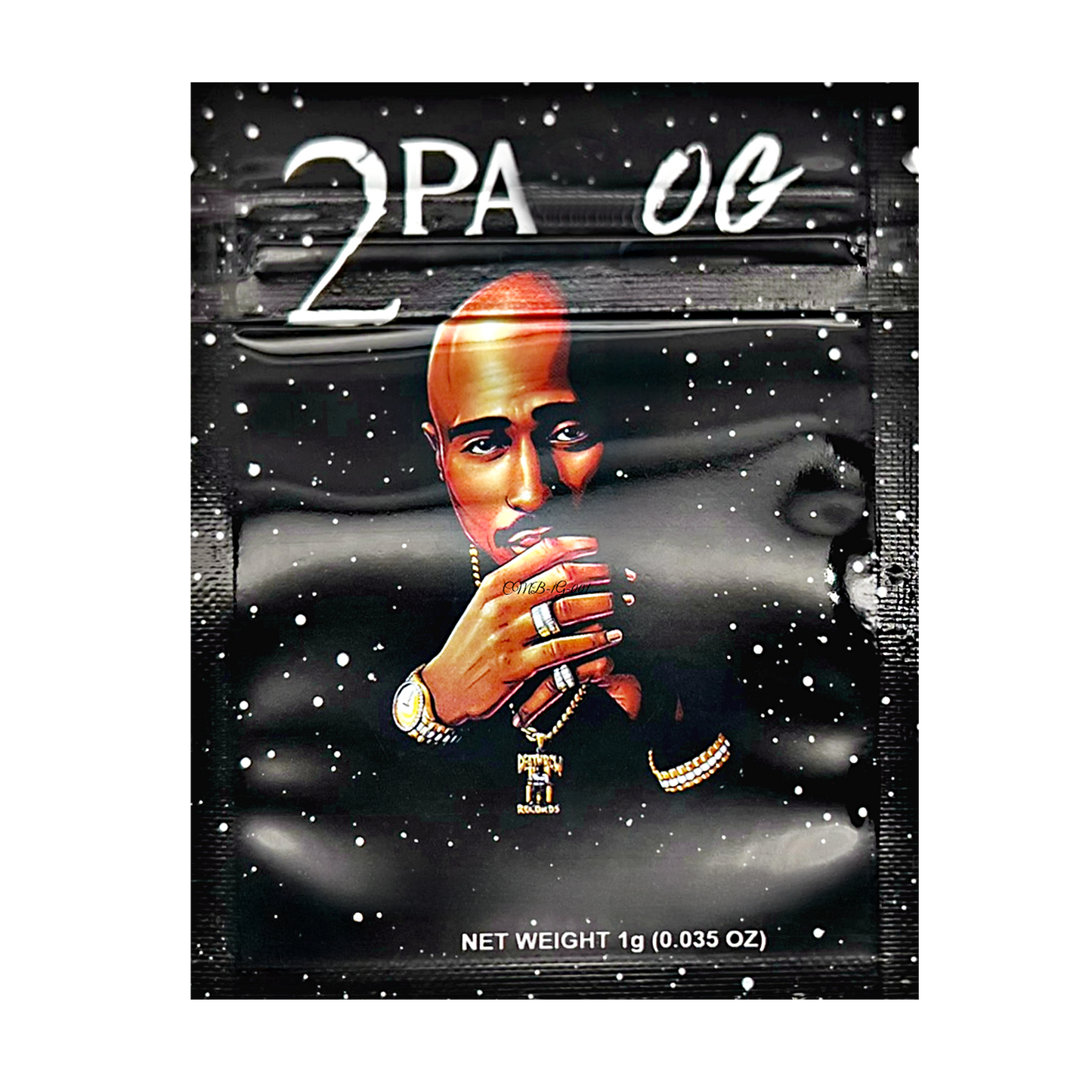 1g Exotic Mylar Bag - 2 Pac OG (100 Count)