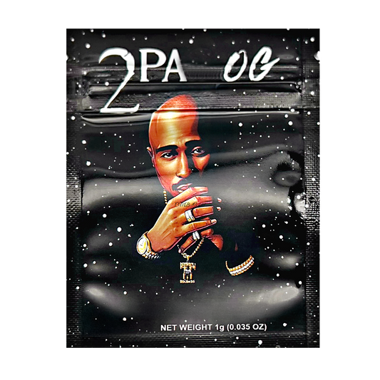 1g Exotic Mylar Bag - 2 Pac OG (100 Count)