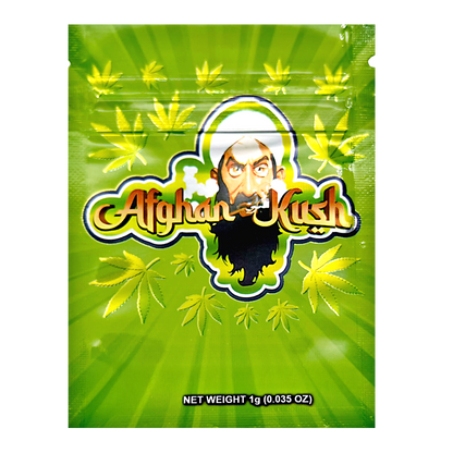 1g Exotic Mylar Bag - Afghan Kush (100 Count)