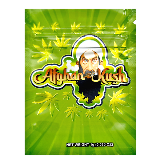1g Exotic Mylar Bag - Afghan Kush (100 Count)