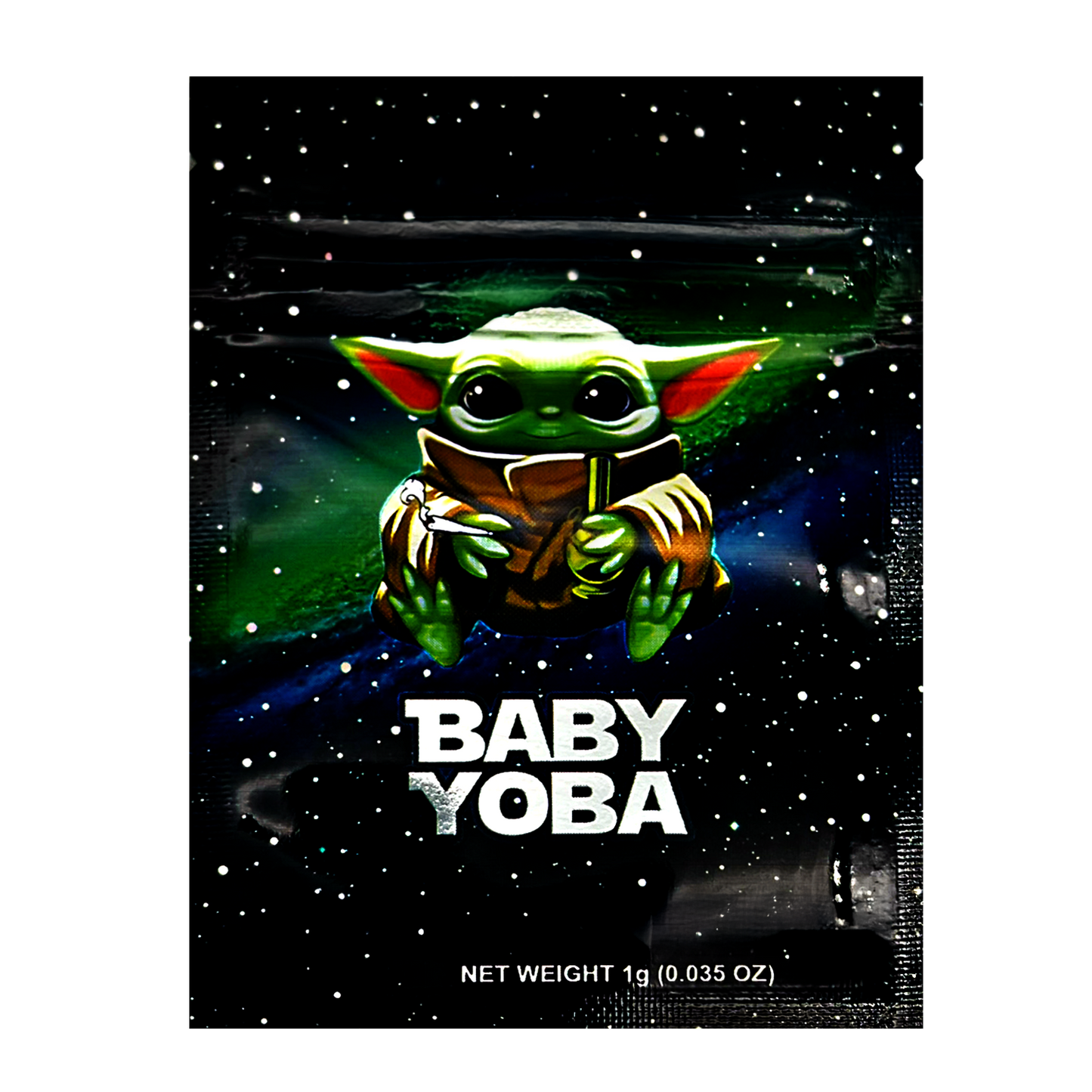 1g Exotic Mylar Bag - Baby Yoda (100 Count)