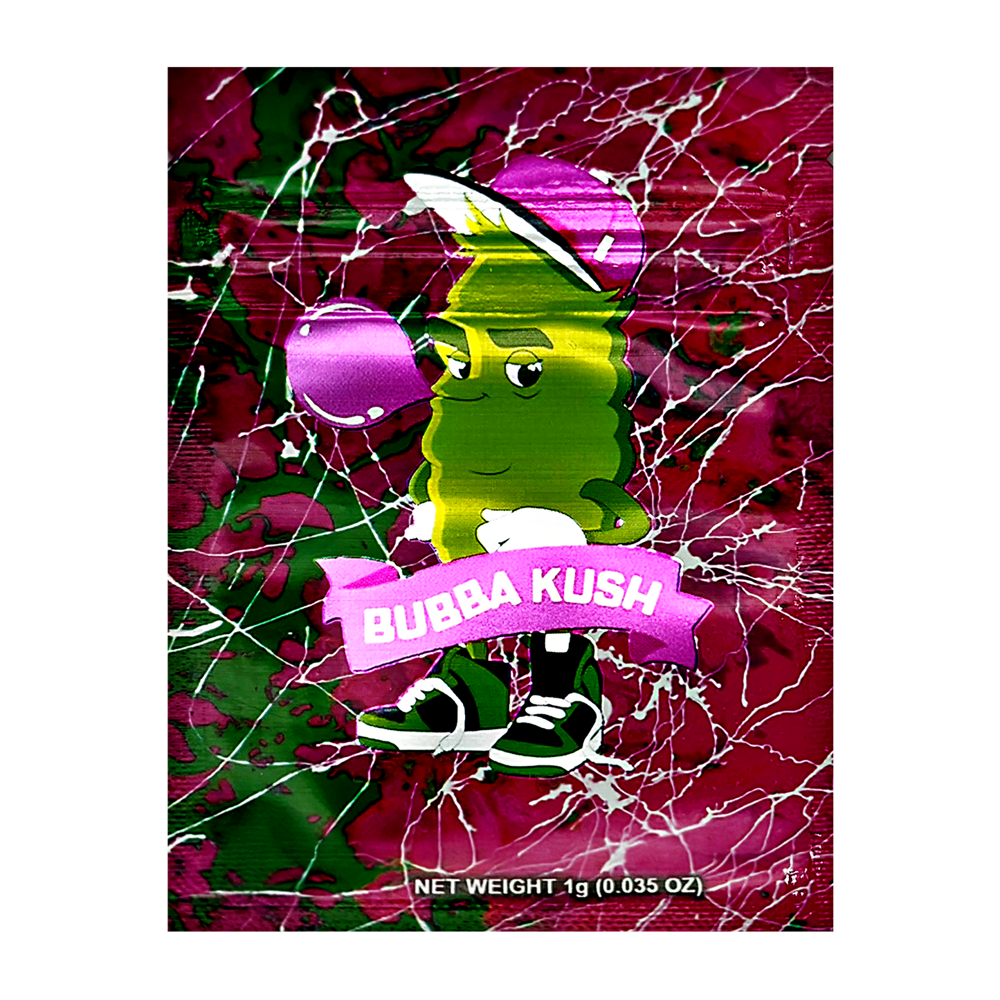 1g Exotic Mylar Bag - Bubba Kush (100 Count)