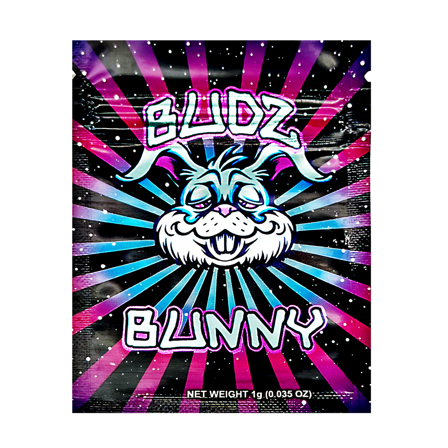 1g Exotic Mylar Bag - Budz Bunny (100 Count)