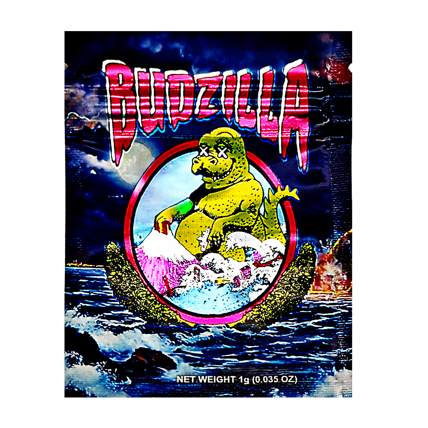 1g Exotic Mylar Bag - Budzilla (100 Count)