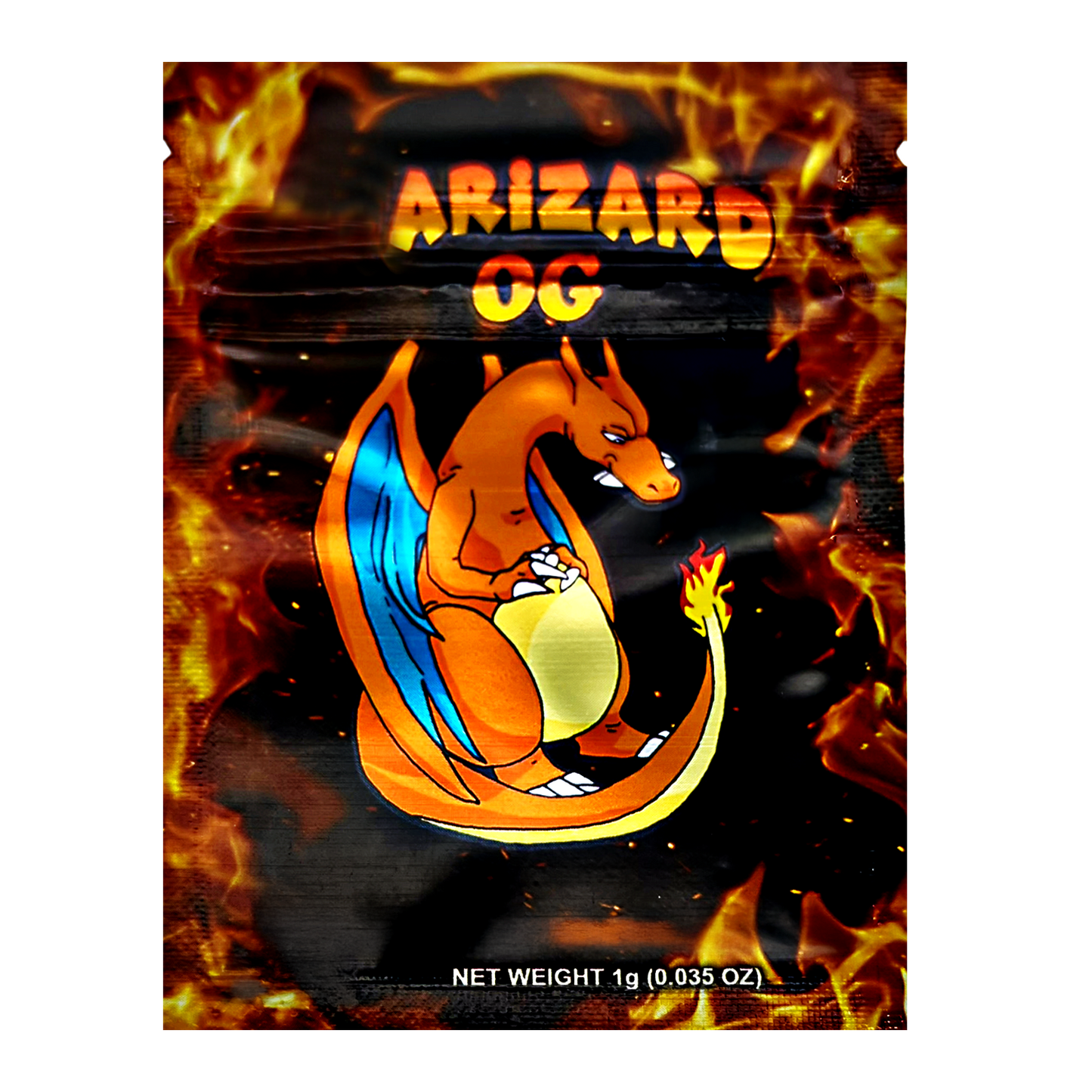 1g Exotic Mylar Bag - Charizard OG (100 Count)
