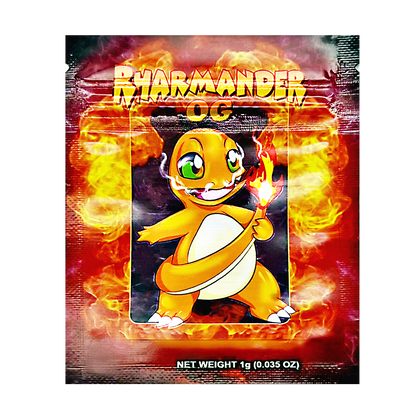 1g Exotic Mylar Bag - Charmander OG (100 Count)