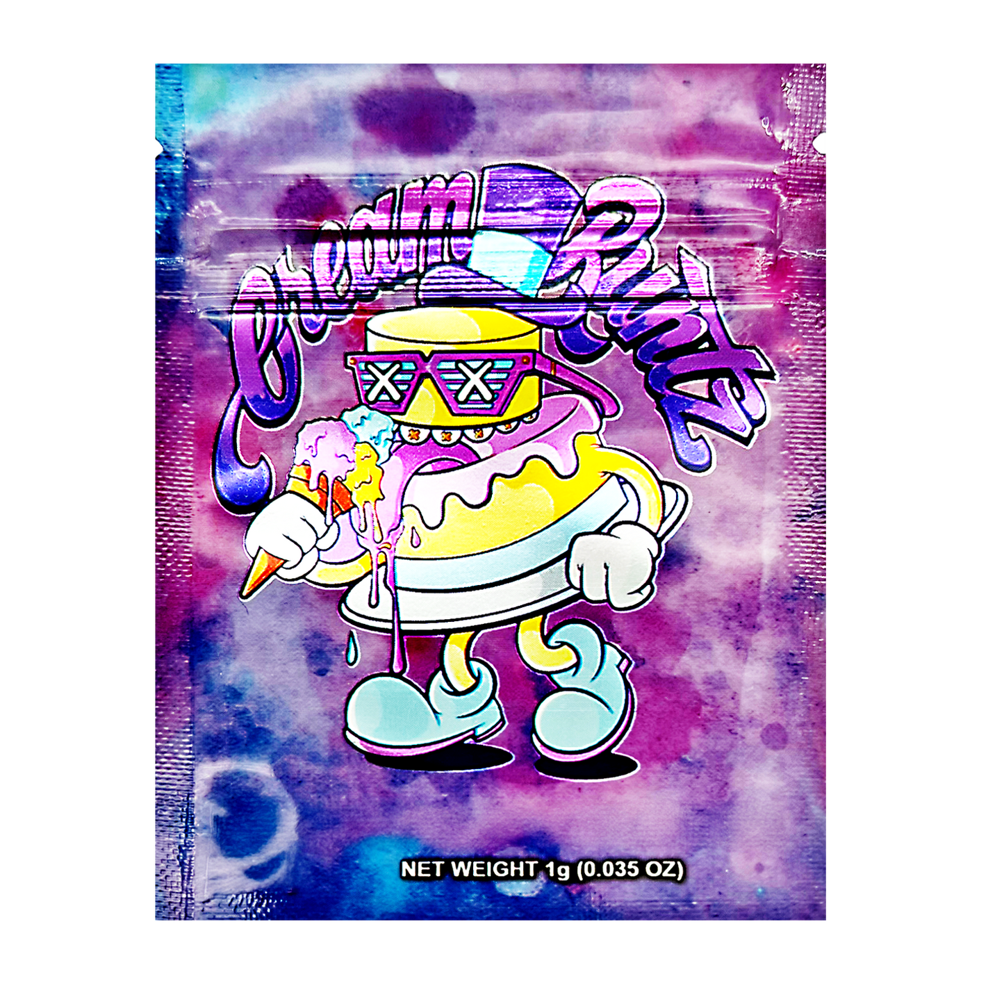 1g Exotic Mylar Bag - Cream Runtz (100 Count)