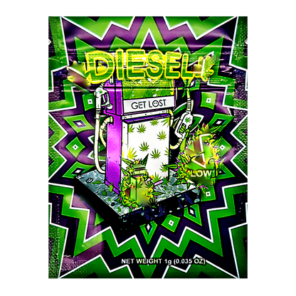 1g Exotic Mylar Bag - Diesel (100 Count)
