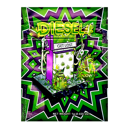 1g Exotic Mylar Bag - Diesel (100 Count)