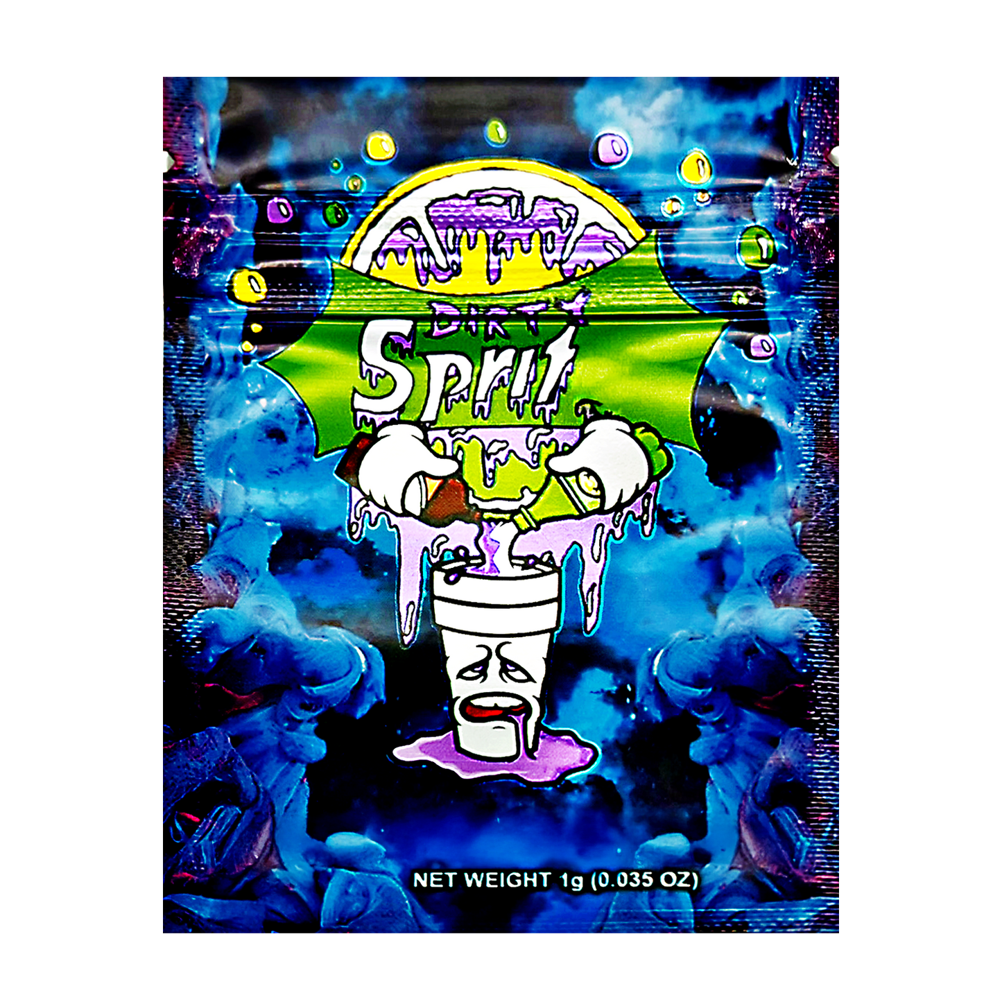 1g Exotic Mylar Bag - Dirty Sprite (100 Count)
