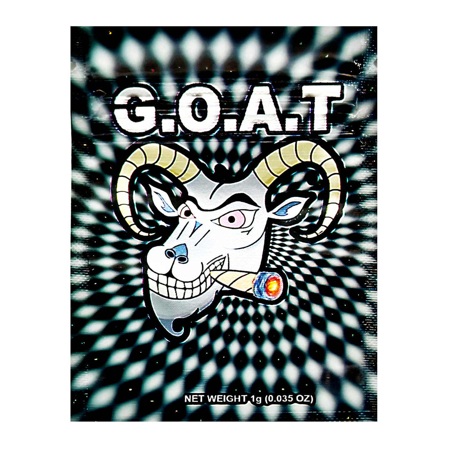 1g Exotic Mylar Bag - G.O.A.T. (100 Count)