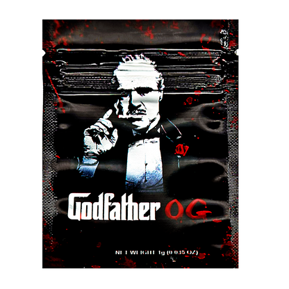 1g Exotic Mylar Bag - Godfather OG (100 Count)